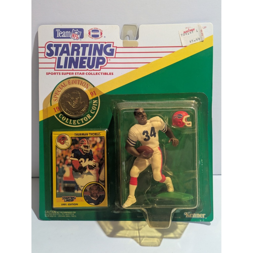 Kenner Starting Lineup 1991 Thurman Thomas Buffalo Bills Special Edition Coin